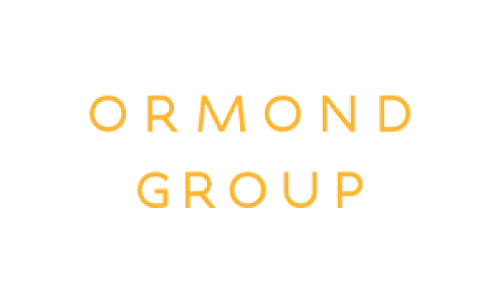 Ormond Group logo: orange uppercase text on a white background, arranged on two lines (ORMOND / GROUP).